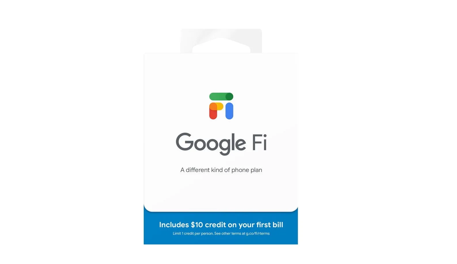 GOOGLE PCNV00010RE — GOOGLE FI TALK AND TEXT SIM KIT, V3, RETAIL, US
