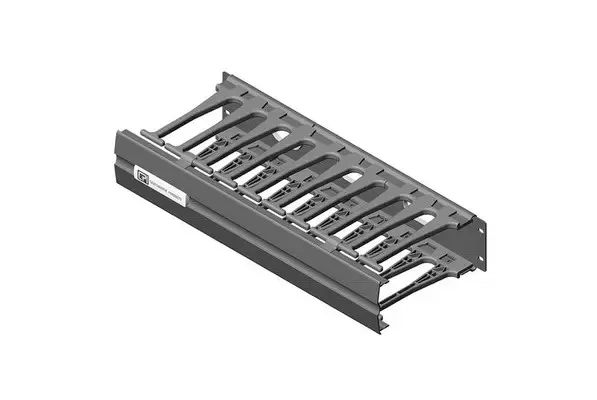 Chatsworth Products 35431-703 — MOTIVEU00AE HORIZONTAL CABLE MANAGER WITH CABLE PASS-THROUGH PORTS; 3U X 19