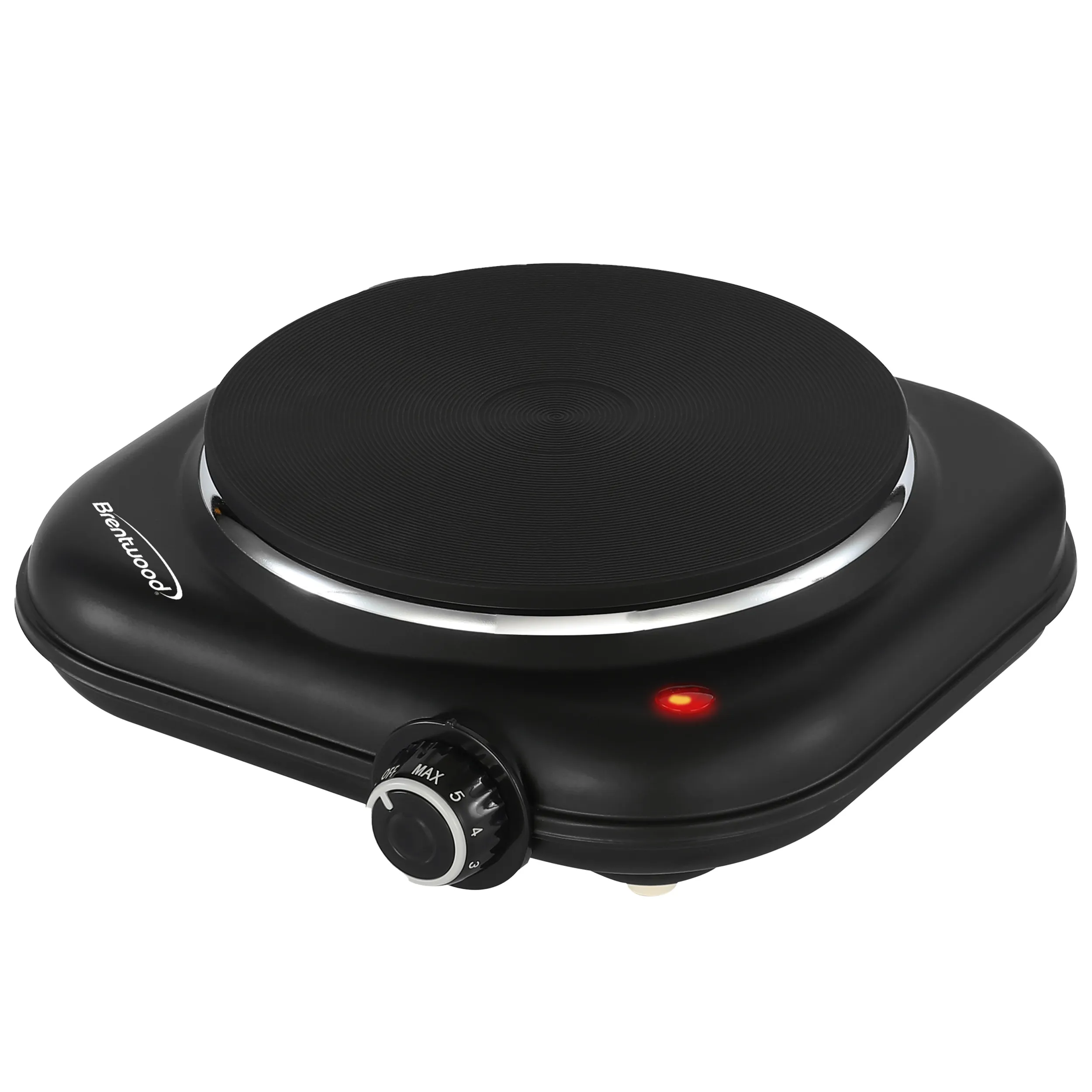 Brentwood TS-331BK — Brentwood 1100w Single Cast Iron Burner Hot Plate Black