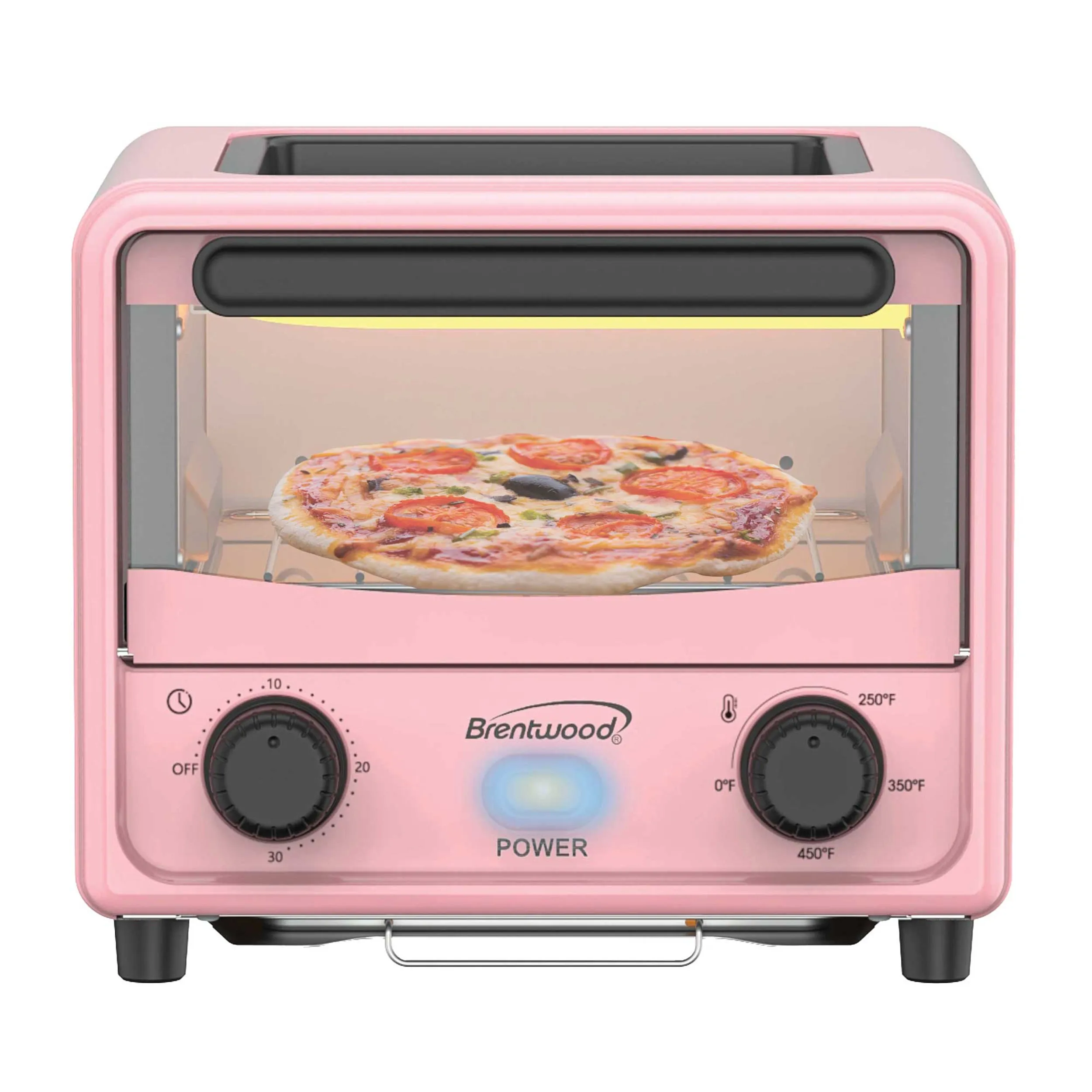 Brentwood TS-3430PK — Brentwood 3 Liter Mini Toaster Oven in Pink