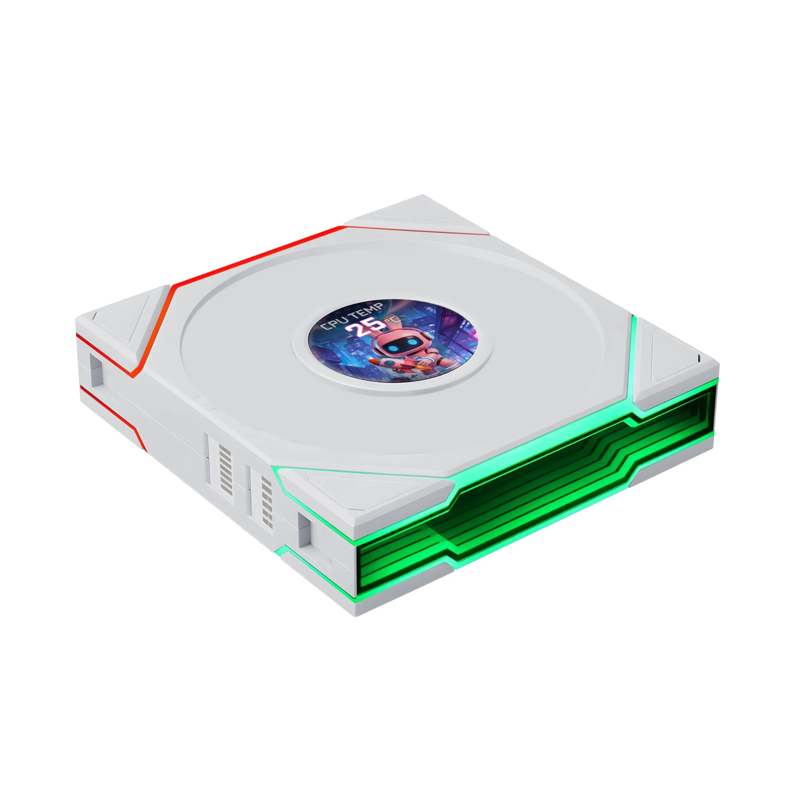 LIANLI 12TLLCD1F1W — Lian Li UNI FAN TL LCD Flex 120mm Normal Blade (NOT Reverse) ARGB Fan, Single Pack, 1.8-inch LCD Screen, Controller Not Included, White (12TLLCD1F1W) | SKU FAN-TLF1W3
