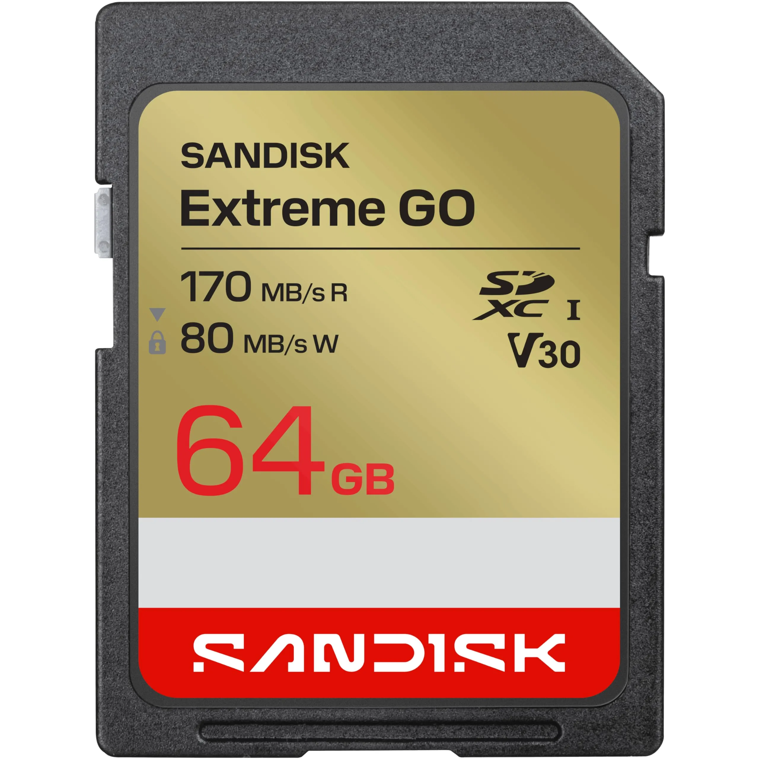 Western Digital SDSDXGN-064G-GNCIN — 64GB GSANDISK Extreme GO SD