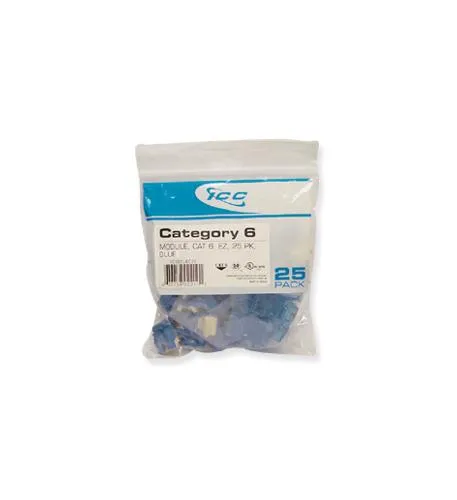 Cablesys ICC-IC107L6CBL — MODULE, CAT 6, EZ, 25 PK, BLUE