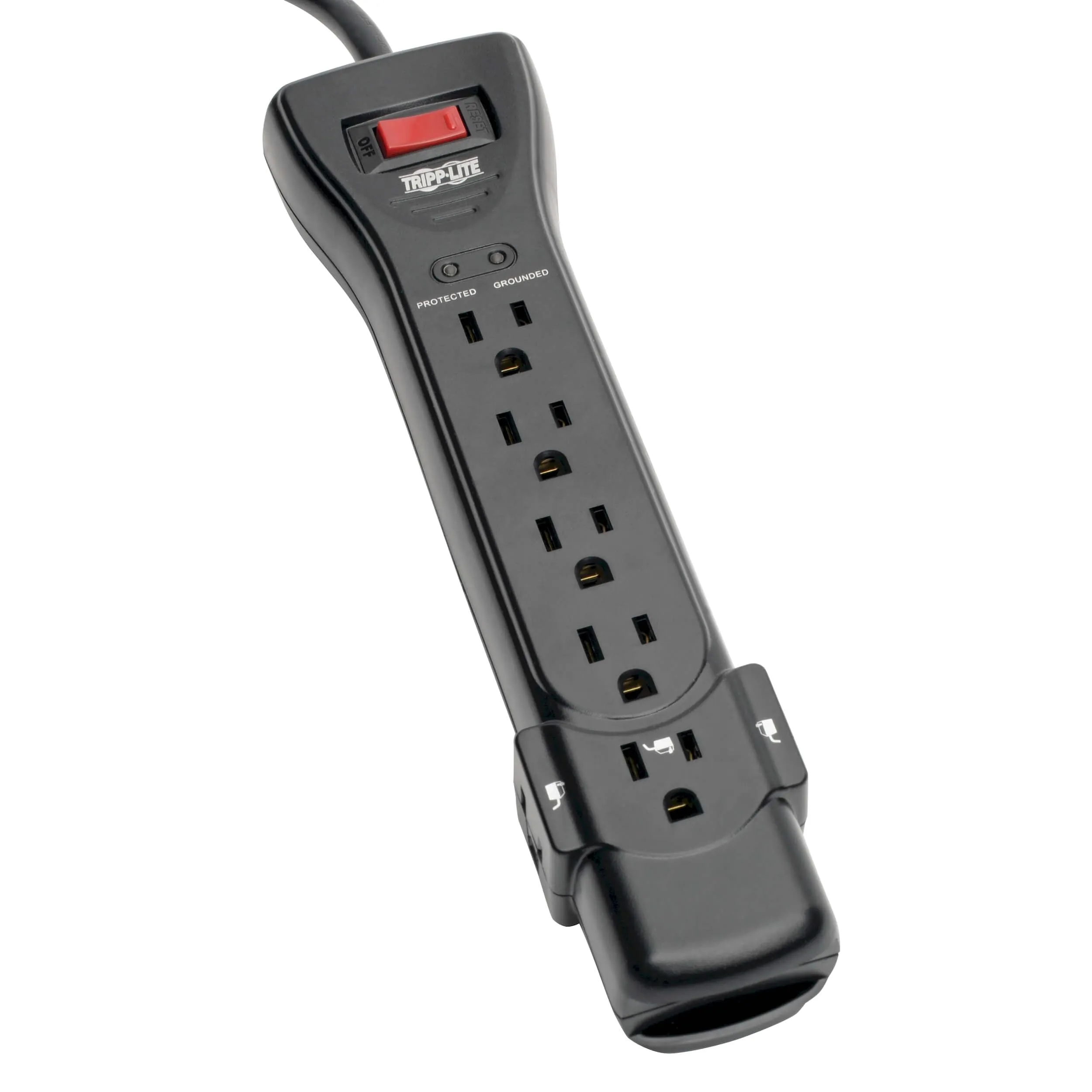 Eaton Tripplite TRPSUPER725B — Tripp Lite Surge Protector Power Strip 7 Outlet 25 ft Cord Black 2160 J