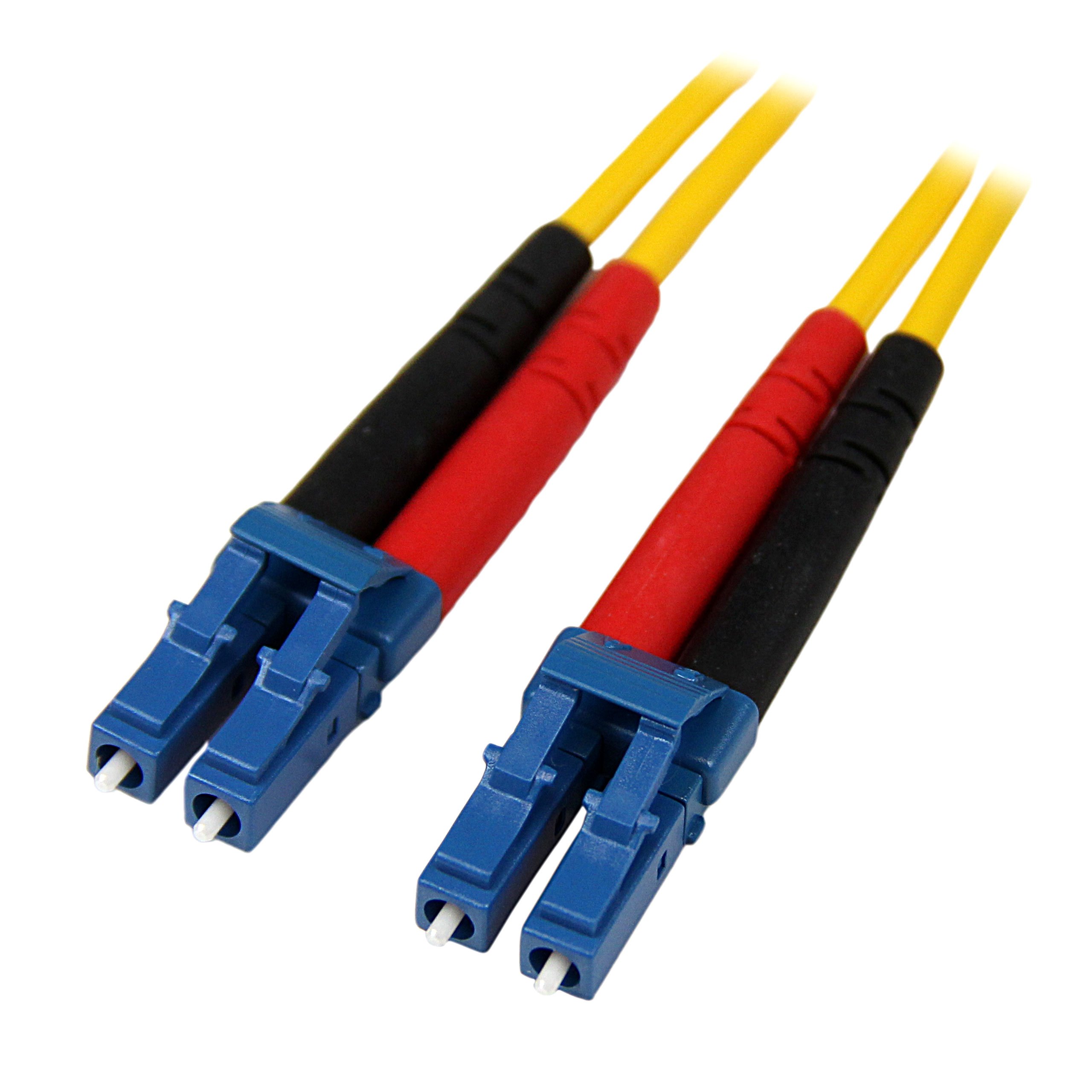 STARTECH STC SMFIBLCLC4 — StarTech.com 4m Single Mode Duplex Fiber Patch Cable LC-LC - 13.12 ft Fiber Optic Network Cable for Network Device, Switch, Hub, Patch Panel, Router - First End: 2 x LC Network - Male - Second End: 2 x LC Network - Male - 100 Gbit/s - Patch Cable - LSZH - 9/125 µm - Yellow - 1 Each