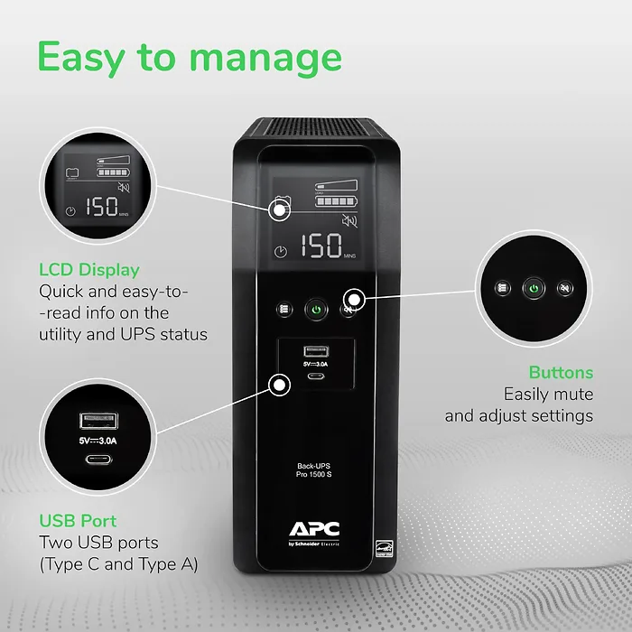 APC - Schneider Electric-BR1500MS2