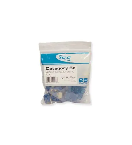 Cablesys ICC-IC107E5CBL — MODULE, CAT 5e, EZ, 25 PK, BLUE