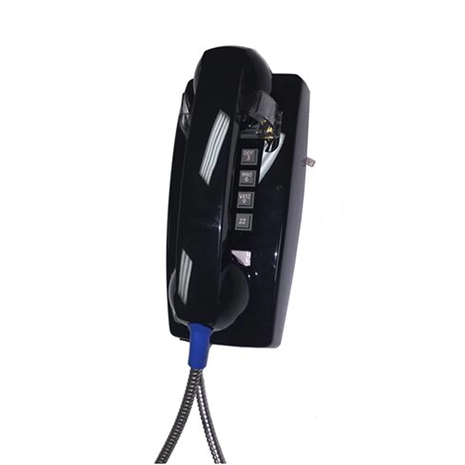 Cortelco ITT-2554-ARC-BK — 255400ARC20M Wall Phone w/Armored Cord