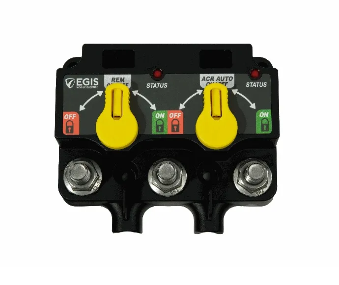 Egis Group LLC 8720-1550 — EGIS XD Dual Flex 2 Automatic Charging Relay with Knobs Tinned Wires