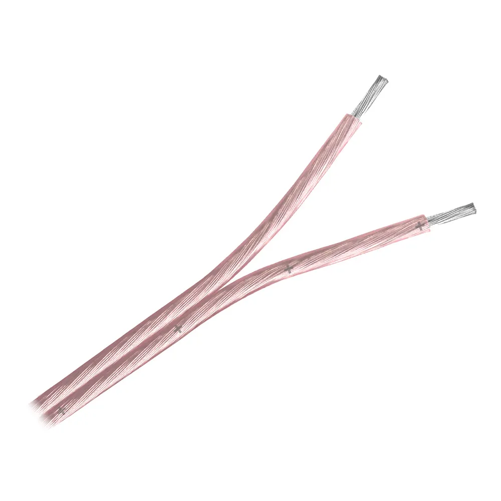 Pacer Group W16-2ACLR-100 — Pacer Clear 16/2 AWG Two Conductor Speaker Wire - 100'