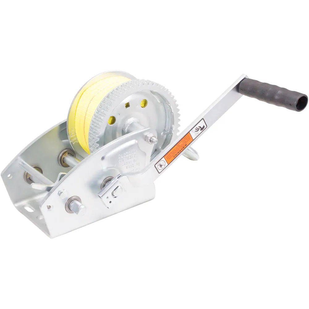 Load Rite 6089.30 — Load Rite Two-Speed Trailer Winch - 3200lbs - 25' Yellow Heavy Duty Strap