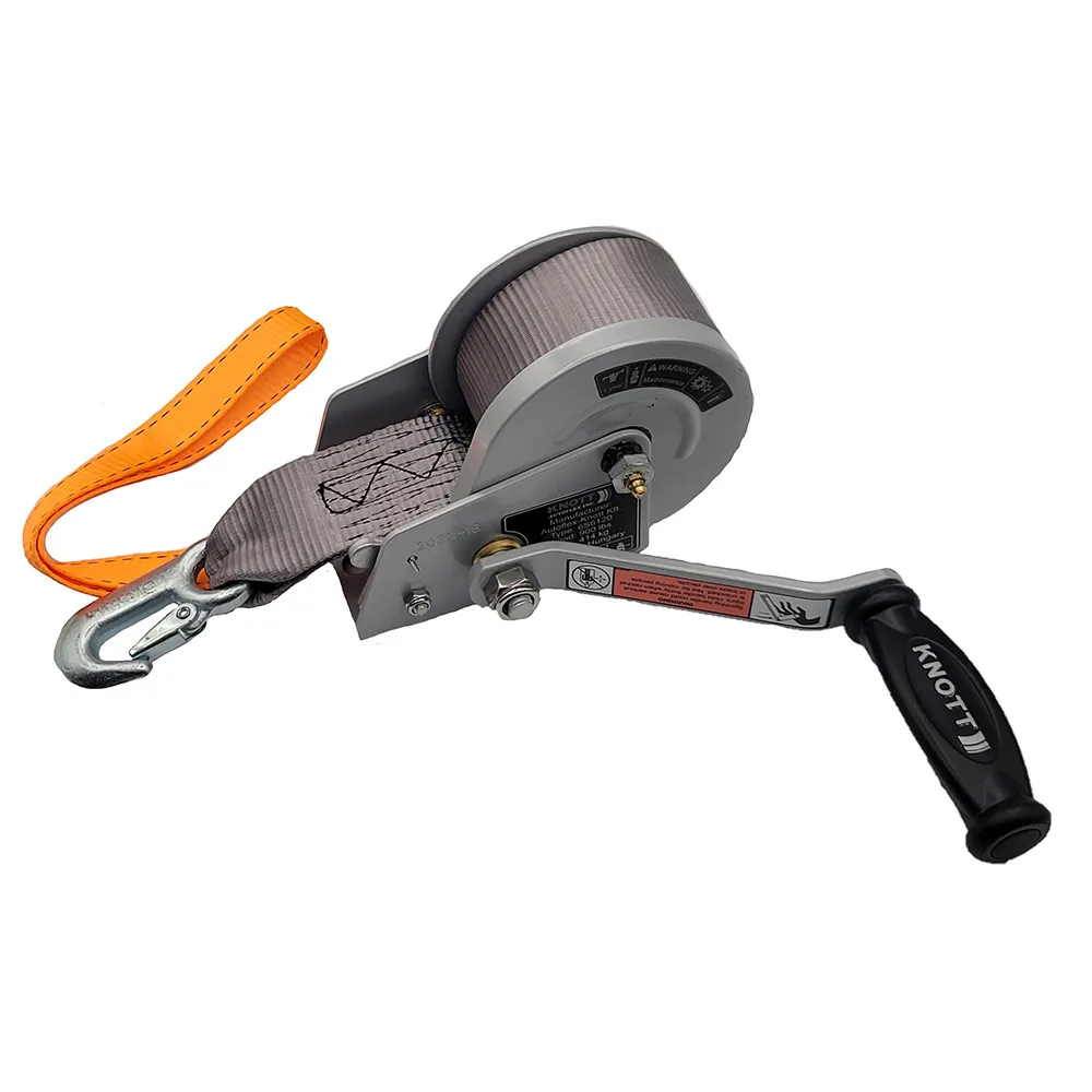 Load Rite 6089.21K — Load Rite Single-Speed Trailer Winch - 900lbs - 12' Strap - 7" Handle