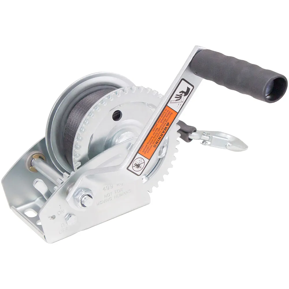 Load Rite 6089.20 — Load Rite Single-Speed Trailer Winch - 1100lbs - 20' Strap - 7" Handle