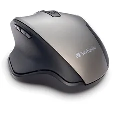 VERBATIM VER 70242 — Verbatim Ergo Wireless Blue LED Mouse - Blue LED/Optical - Wireless - Radio Frequency - 2.40 GHz - Graphite - USB - 1600 dpi - 6 Button(s) - 1 Each