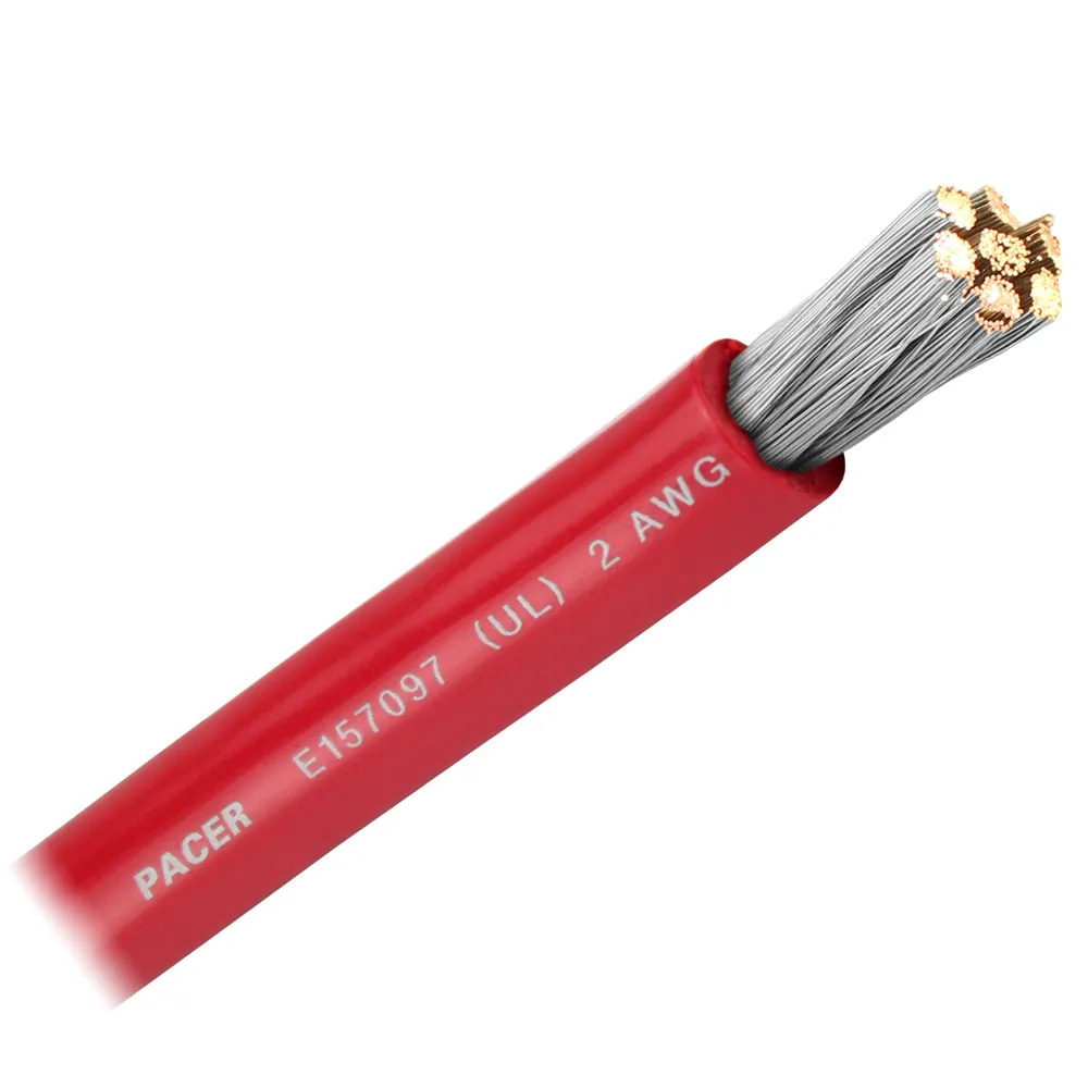 Pacer Group WUL2RD-FT — Pacer Red 2 AWG Battery Cable - Sold By The Foot