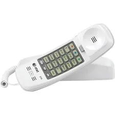 VTECH ATT 210WH — AT&T Trimline 210WH Standard Phone - White - 1 x Phone Line