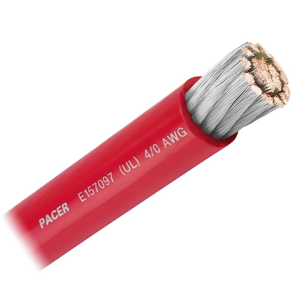 Pacer Group WUL4/0RD-FT — Pacer Red 4/0 AWG Battery Cable - Sold By The Foot