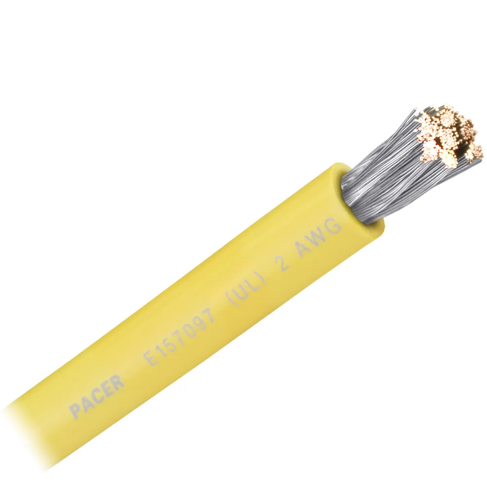 Pacer Group WUL2YL-FT — Pacer Yellow 2 AWG Battery Cable - Sold By The Foot