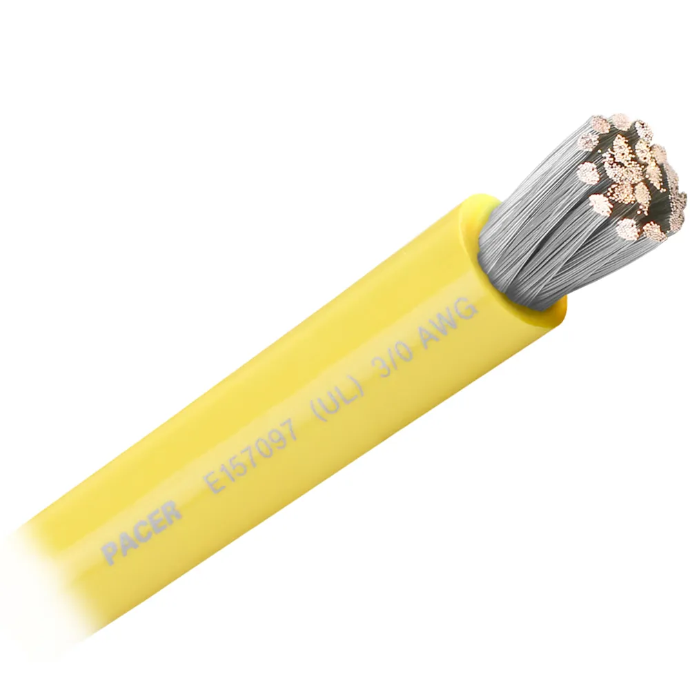 Pacer Group WUL3/0YL-FT — Pacer Yellow 3/0 AWG Battery Cable - Sold By The Foot