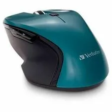 VERBATIM VER 70247 — Verbatim Mouse - Blue LED/Optical - Wireless - Radio Frequency - 2.40 GHz - Teal - USB Type C - 1600 dpi - 6 Button(s) - 1 Each