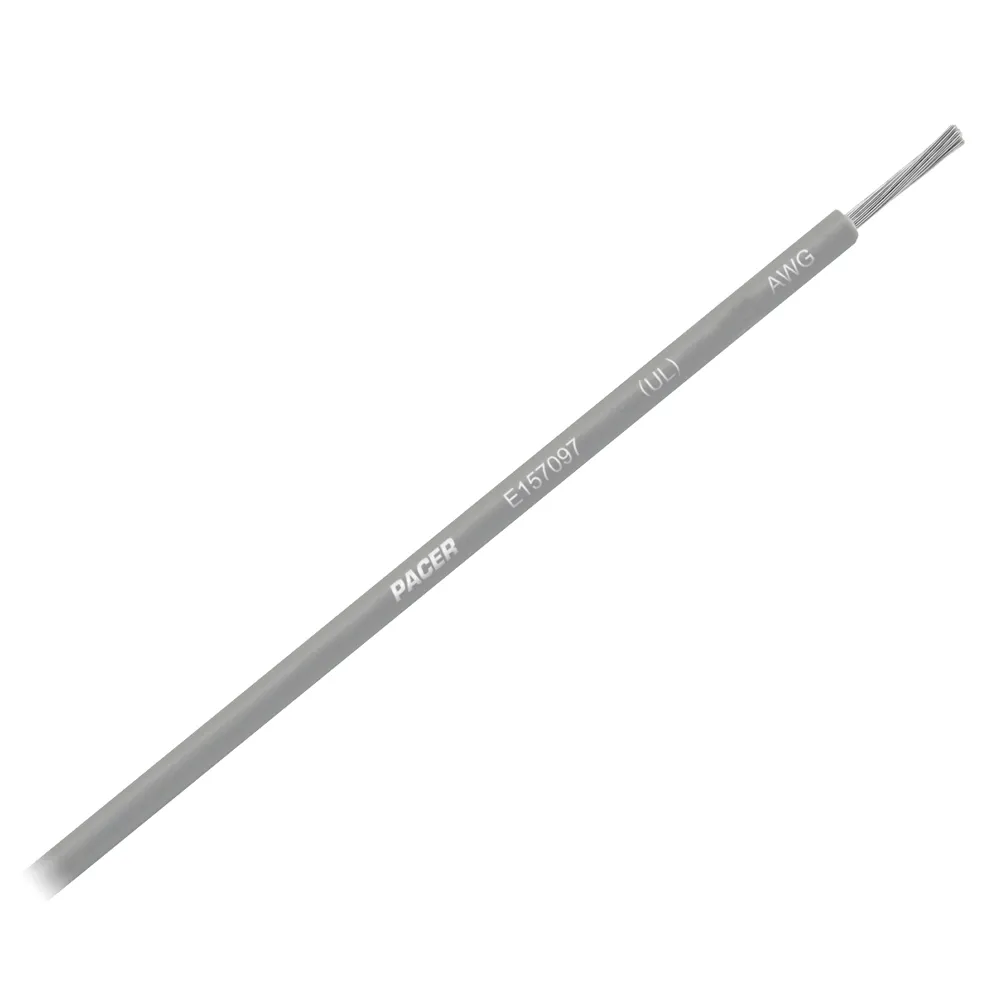 Pacer Group WUL10GY-25 — Pacer Grey 10 AWG Primary Wire - 25'