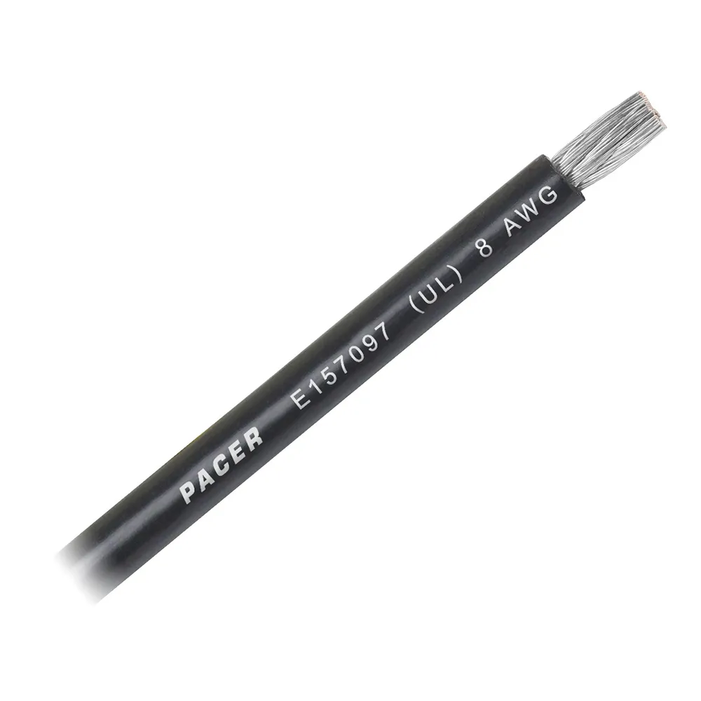 Pacer Group WUL8BK-FT — Pacer Black 8 AWG Battery Cable - Sold By The Foot