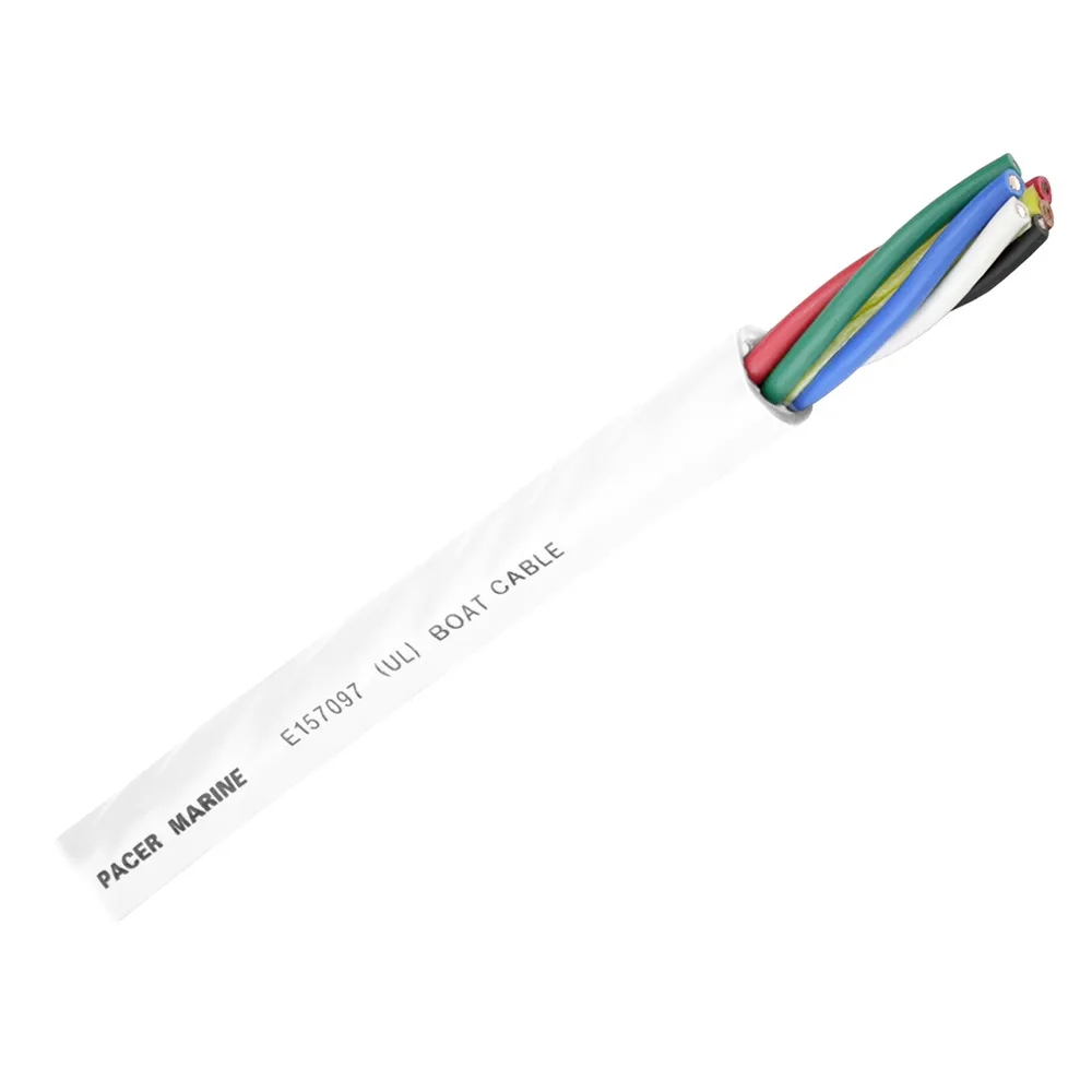 Pacer Group WR16/6-250 — Pacer Round 6 Conductor Cable - 250' - 16/6 AWG - Black, Brown, Red, Green, Blue & White