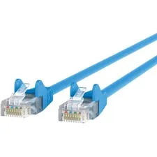 Belkin A3L980-04-BLU-S — Belkin RJ45 Category 6 Snagless Patch Cable - 4 ft Category 6 Network Cable for Network Device, Notebook, Desktop Computer, Modem, Router - First End: 1 x RJ-45 Network - Male - Second End: 1 x RJ-45 Network - Male - 1 Gbit/s - Patch Cable - Blue - 1 Each