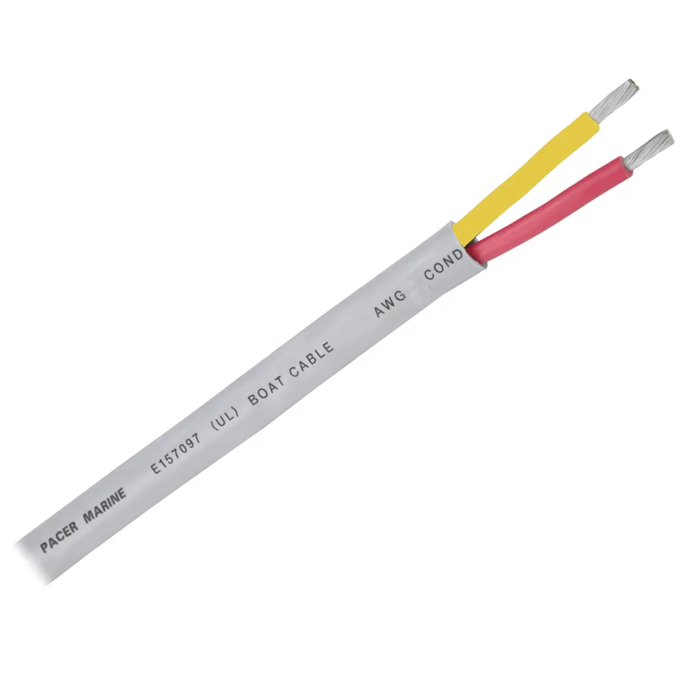 Pacer Group WR12/2RYW-500 — Pacer 12/2 AWG Round Safety Duplex Cable - Red/Yellow - 500'