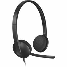 Logitech LOG 981000507 — Logitech USB Headset H340 - Stereo - USB - Wired - 20 Hz to 20 kHz - Over-the-head - Binaural - Semi-open - 6 ft Cable - Black