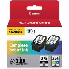 CANON CNM 4981C008 — Canon PG-275XL/CL-276XL High Yield Inkjet Ink Cartridge - Value Pack - Return Program - Black, Tri-color - 1 Each - 11.9 mL Black, 12.6 mL Color