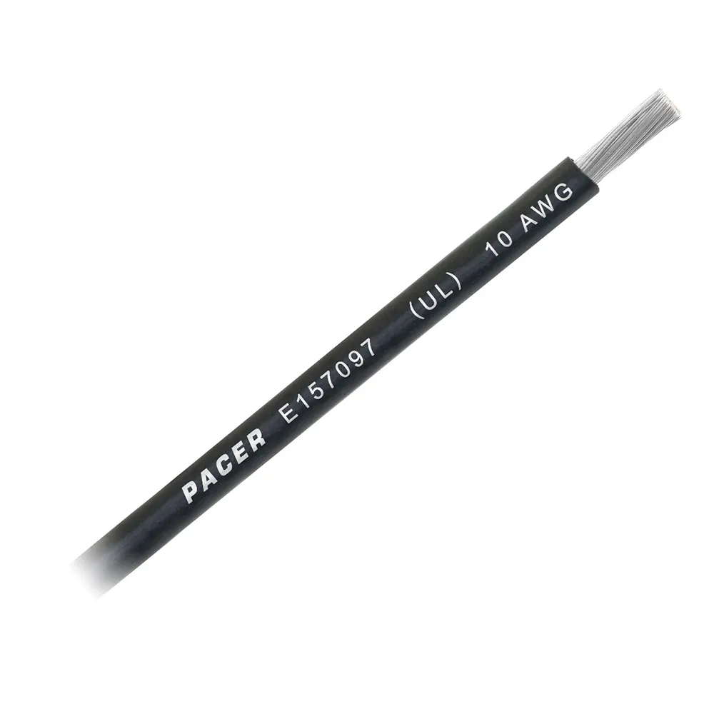 Pacer Group WUL1/0BK-FT — Pacer Black 1/0 AWG Battery Cable - Sold By The Foot