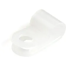 STARTECH STC CBMSDCC1 — StarTech.com 100 - Screw Mount Cable Clamps - Cable Clamp - White - 0.40" Length - Nylon 66 - 100 / Pack - TAA Compliant