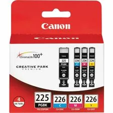 CANON CNM PGI225CLI226 — Canon PGI225CLI226 Inkjet Ink Cartridge - Black, Magenta, Yellow, Cyan - 1 Pack - Inkjet - Magenta, Yellow, Magenta, Yellow - 4 / Pack