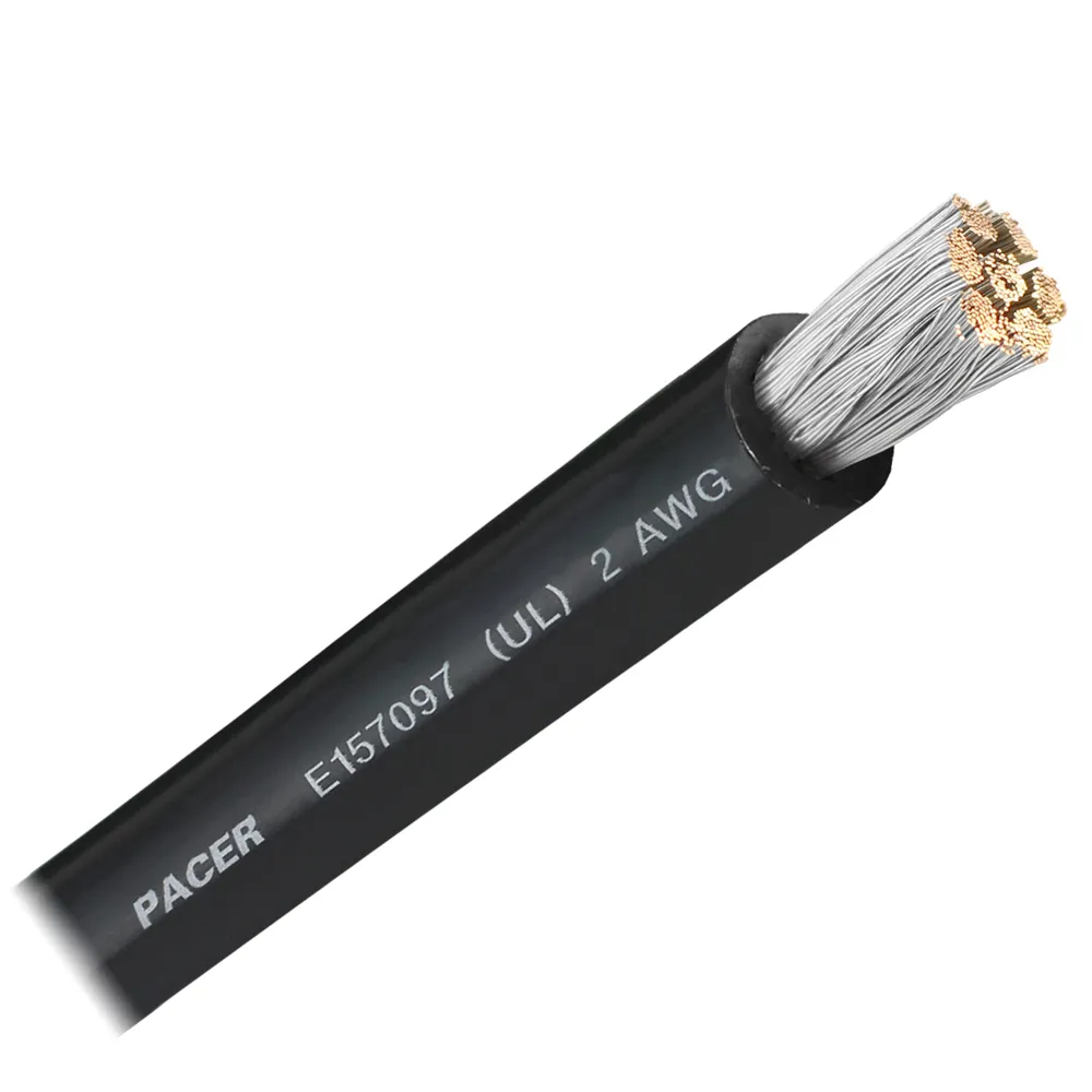 Pacer Group WUL2BK-FT — Pacer Black 2 AWG Battery Cable - Sold By The Foot