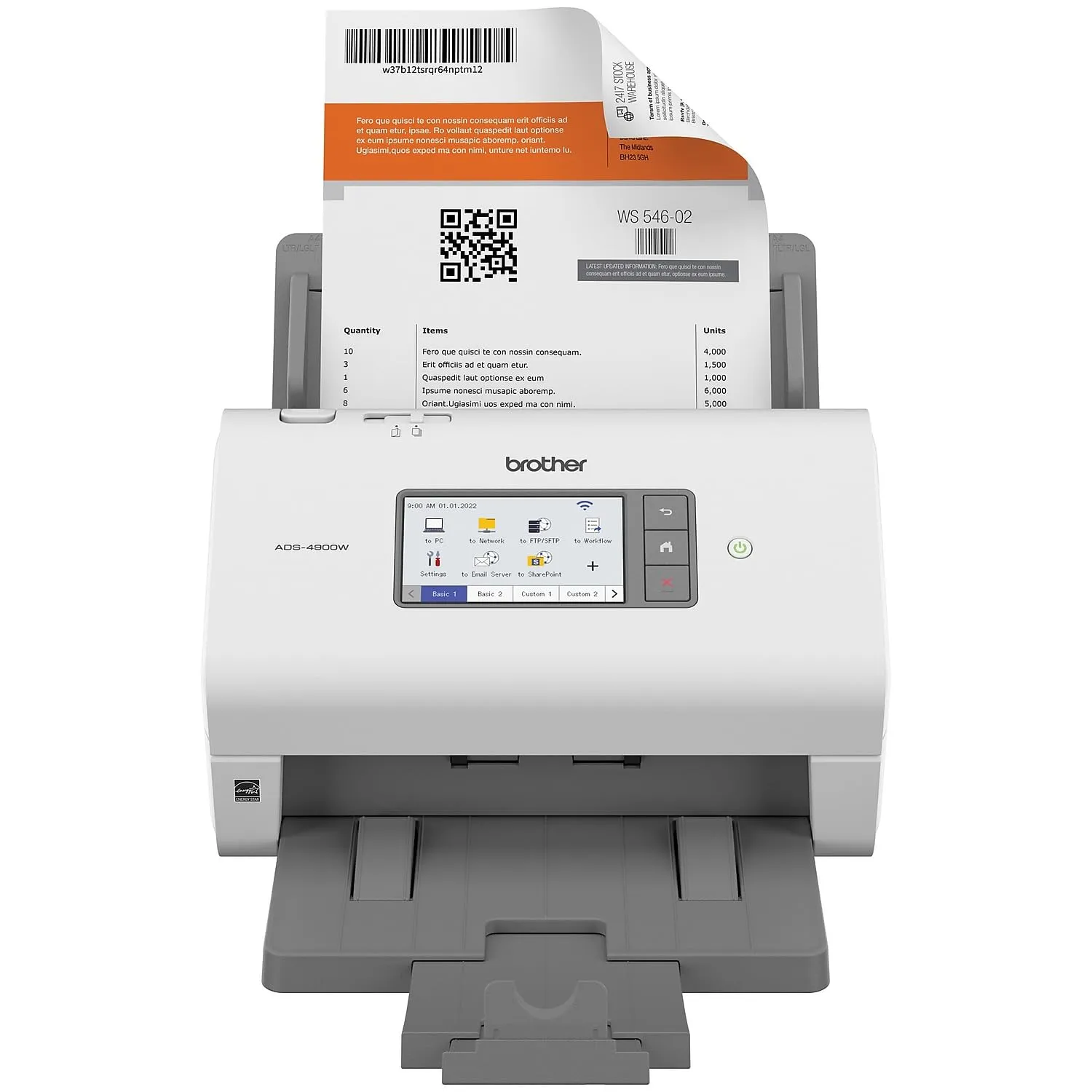 Brother BRT ADS4900W — Brother ADS-4900W Professional Desktop Scanner For High Scan Volumes