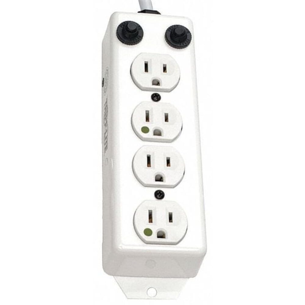 Eaton Tripplite PS-407-HG-OEM — EATON, SAFE-IT UL 1363A MEDICAL-GRADE POWER STRIP FOR PATIENT-CARE VICINITY, 4X 15A HOSPITAL GRADE OUTLETS, SAFETY COVERS, 7FT CORD