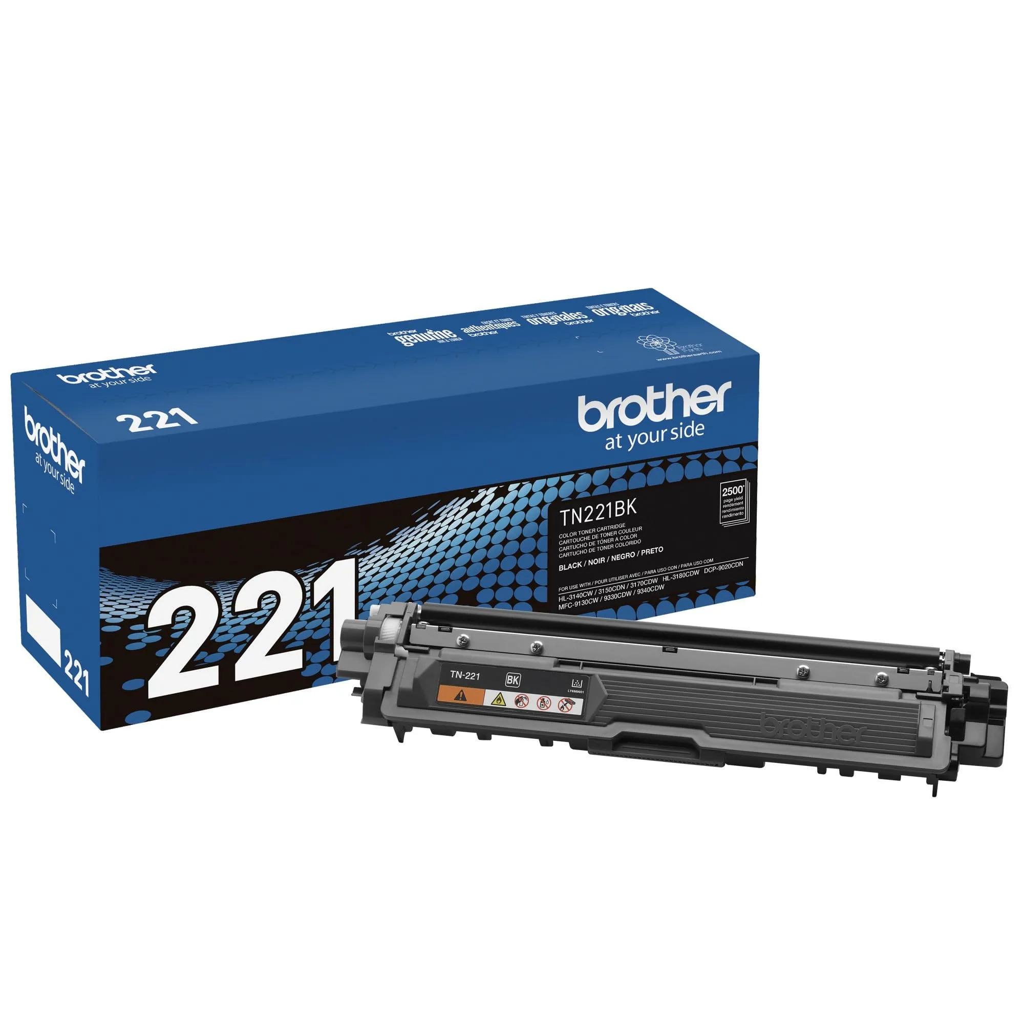 Brother BRT TN221BK — Brother Black Toner Cartridge (2500 Yield)
