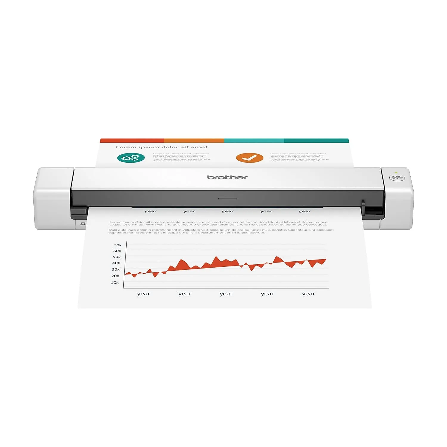 Brother BRT DS640 — Brother DS640 Compact Mobile Document Scanner