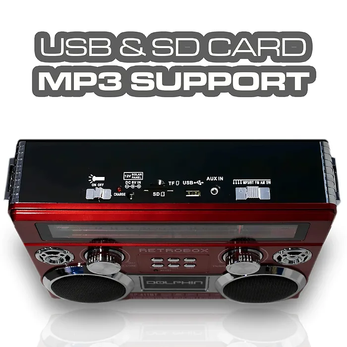 DOLPHIN AUDIO-SP-411BT - RED