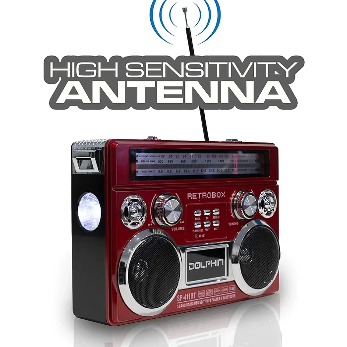 DOLPHIN AUDIO-SP-411BT - RED