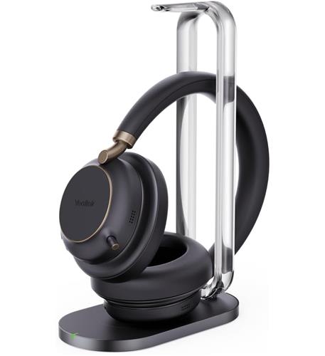 Yealink 1208699 — BH76 Plus with Charging Stand Teams Black USB-C/A Yealink Bluetooth headset with USB-A/C BT dongle (Teams certified) (includes charging stand)
