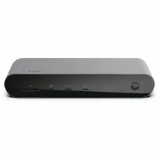 Belkin BLK INC006TTSGY — Belkin Connect Pro Thunderbolt 4 Dock - for Smartphone, Tablet, Notebook - Charging Capability - Memory Card Reader - SD - 120 W - Thunderbolt 4 - 8K @ 30Hz, 4K @ 60Hz - 3840 x 2160, 7680 x 4320 - 4 x USB Ports - 2 x USB 2.0 - 4 x USB Type-A Ports - USB Type-A - USB Type-C - 1 x RJ-45 Ports - Network (RJ-45) - 2 x HDMI Ports - HDMI - Thunderbolt - 2 x Thunderbolt 4 Ports - Gigabit Ethernet - Windows, macOS - 90W - TAA Compliant