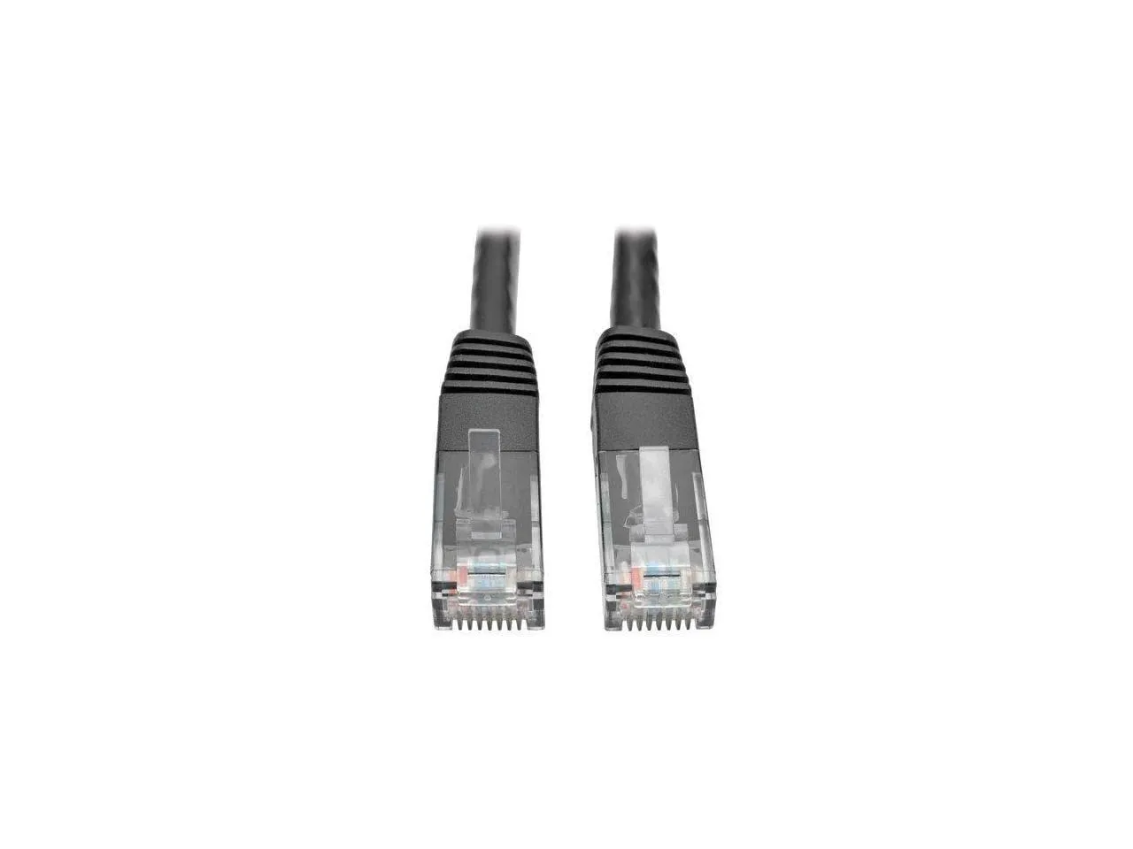 Eaton Tripplite N200-001-BK — EATON, CAT6 GIGABIT MOLDED PATCH CABLE RJ45 M/M 550MHZ 24 AWG BLACK 1'