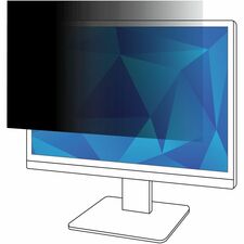 3M PF22.0W — 3M Privacy Filter for 22in Monitor, 16:10, PF220W1B Black, Matte - For 22" Widescreen LCD Monitor - 16:10 - Scratch Resistant, Fingerprint Resistant, Dust Resistant - Anti-glare - 1 Each