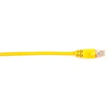 BLACK BOX CORPORATION BBN CAT6PC003YL — Black Box Connect Cat.6 UTP Patch Network Cable - 3 ft Category 6 Network Cable for Network Device - First End: 1 x RJ-45 Network - Male - Second End: 1 x RJ-45 Network - Male - 1 Gbit/s - Patch Cable - Gold Plated Contact - CM - 26 AWG - Yellow - 1 Each