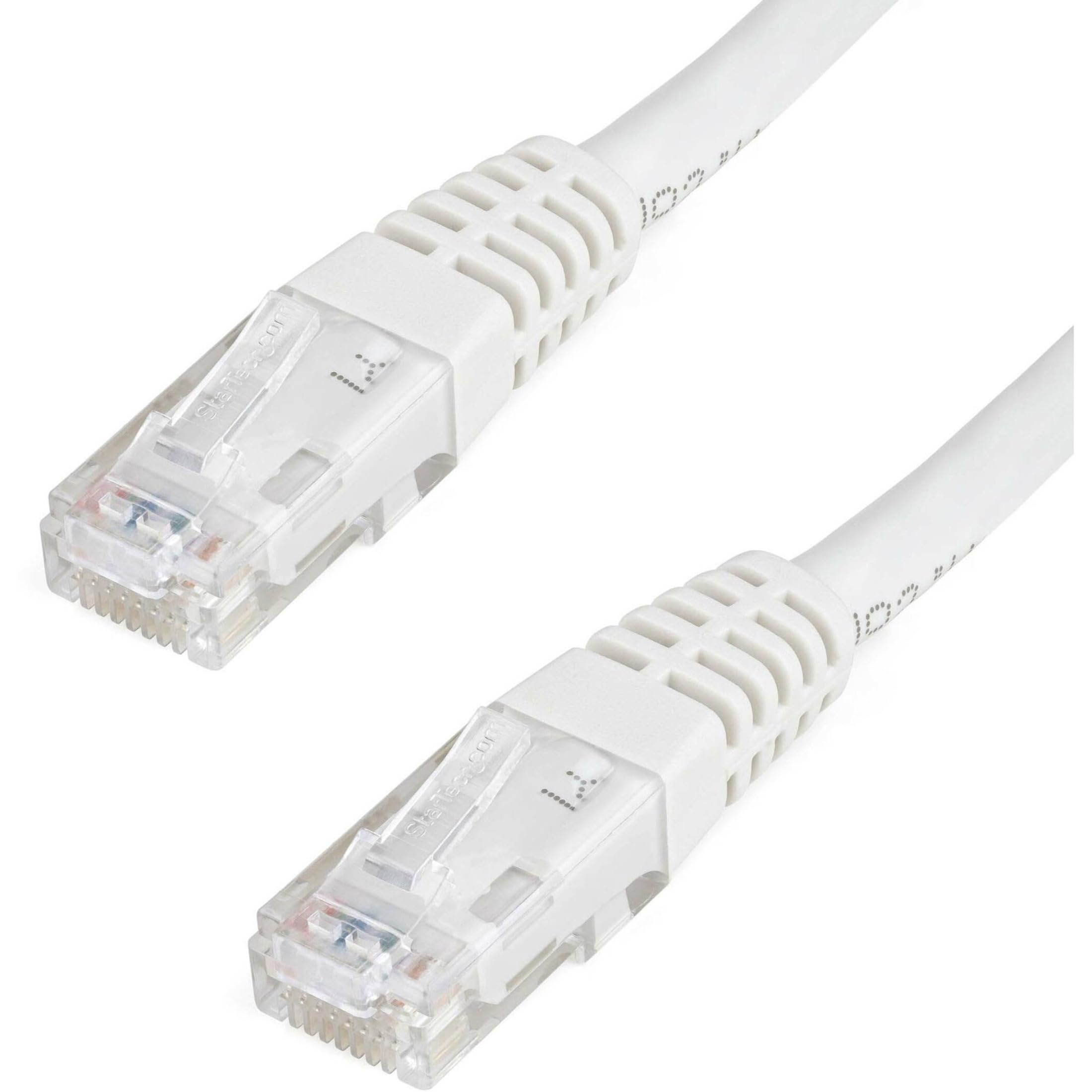 STARTECH STC C6PATCH6WH — StarTech.com 6ft White Cat6 UTP Patch Cable ETL Verified - 6 ft Category 6 Network Cable for Network Device, Wall Outlet, Hub, Workstation, Distribution Panel - First End: 1 x RJ-45 Network - Male - Second End: 1 x RJ-45 Network - Male - 10 Gbit/s - Patch Cable - Gold Plated Connector - CMG - 24 AWG - White - 1 Each