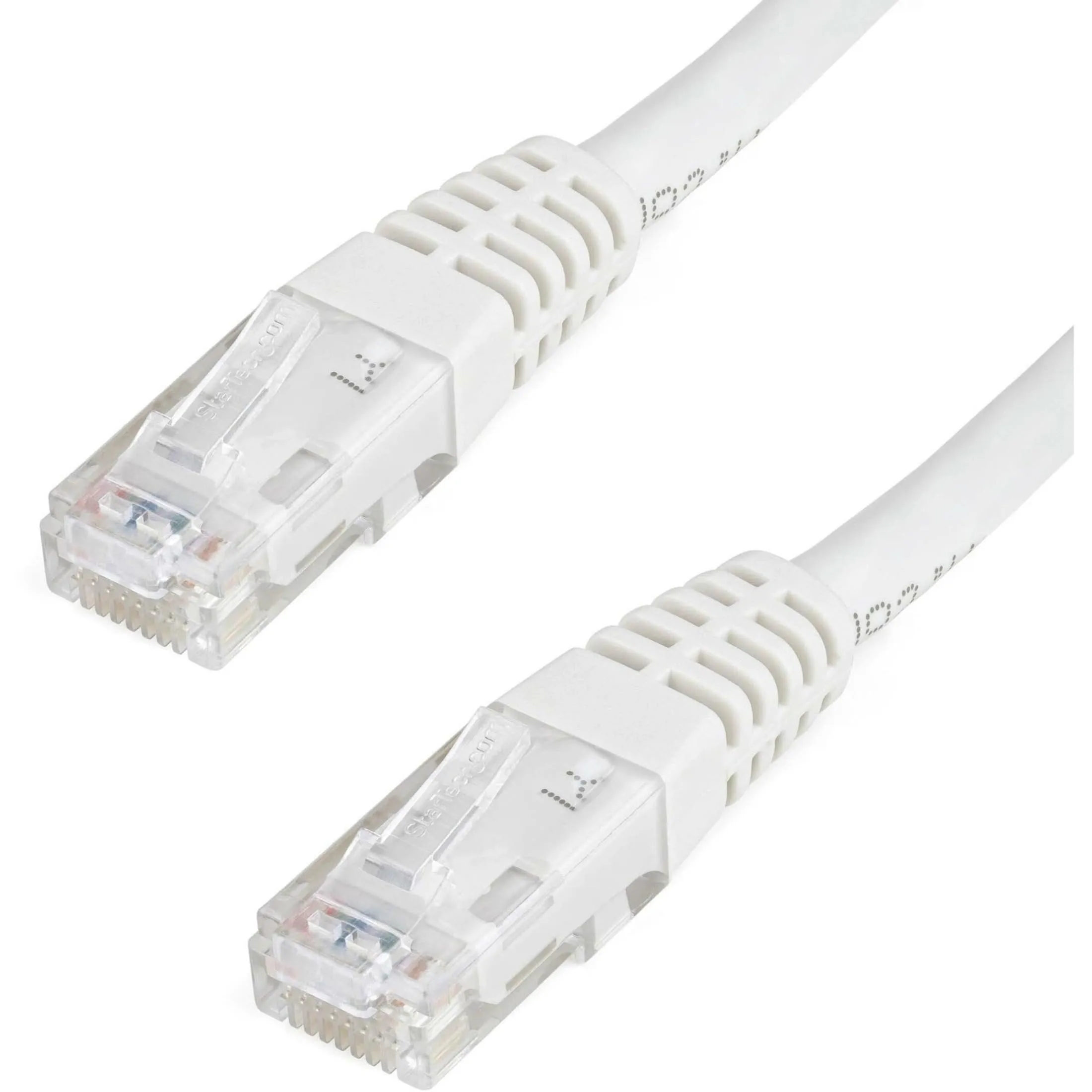 STARTECH STC C6PATCH6WH — StarTech.com 6ft White Cat6 UTP Patch Cable ETL Verified - 6 ft Category 6 Network Cable for Network Device, Wall Outlet, Hub, Workstation, Distribution Panel - First End: 1 x RJ-45 Network - Male - Second End: 1 x RJ-45 Network - Male - 10 Gbit/s - Patch Cable - Gold Plated Connector - CMG - 24 AWG - White - 1 Each
