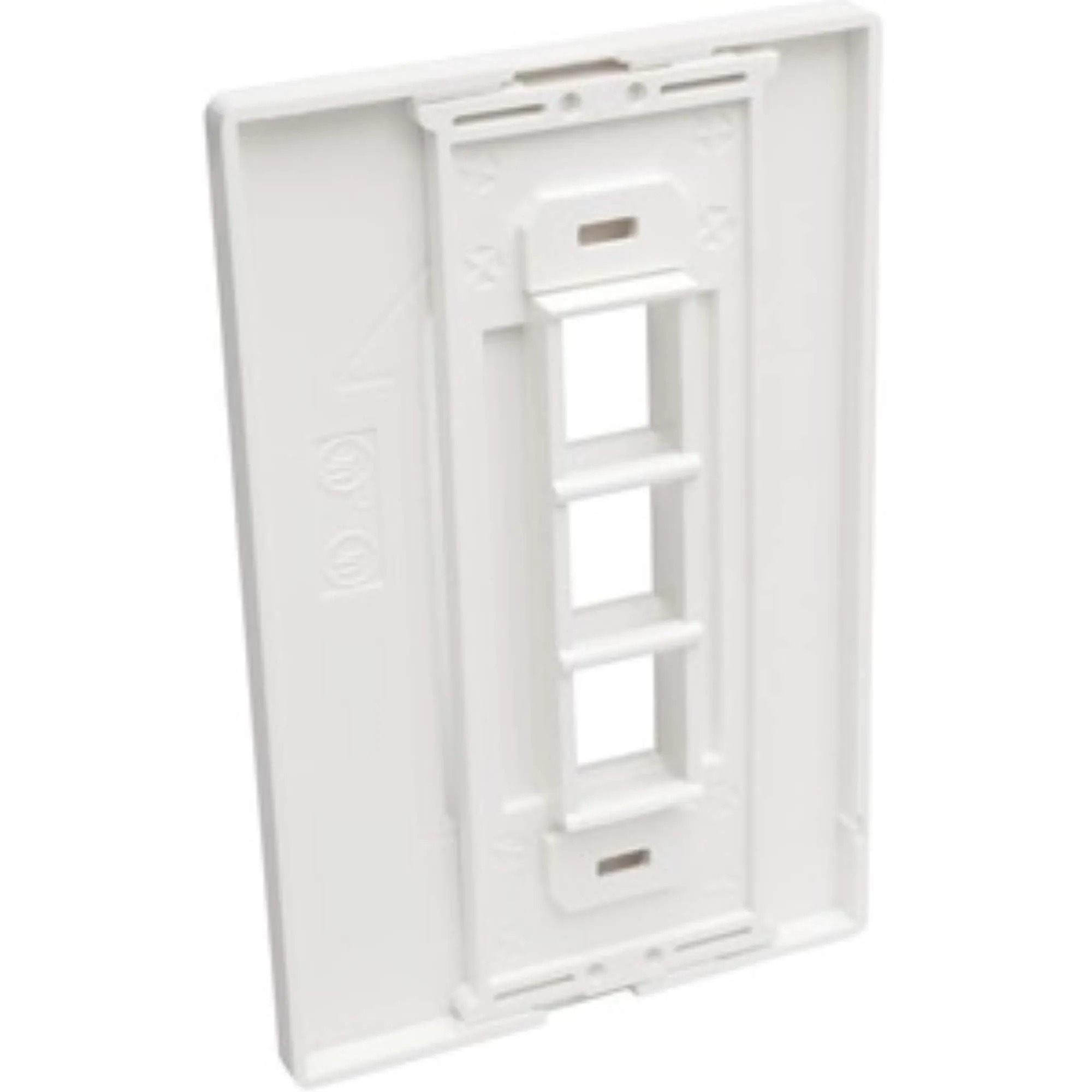 Eaton Tripplite N080-103 — Single-Gang 3-Port Wall Plate Keystone Cat5/6 USB HDMI Dport RCA