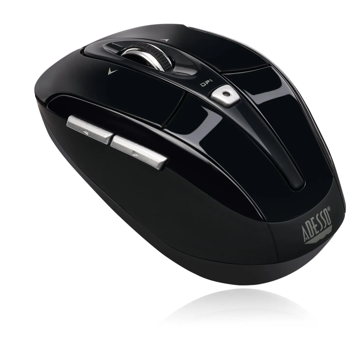 ADESSO INNOVATION INC IMOUSES60B — ADESSO BLACK 2.4GHZ WIRELESS OPTICAL MINI MOUSE, WITH PROGRAMMABLE DRIVER, 4-WA
